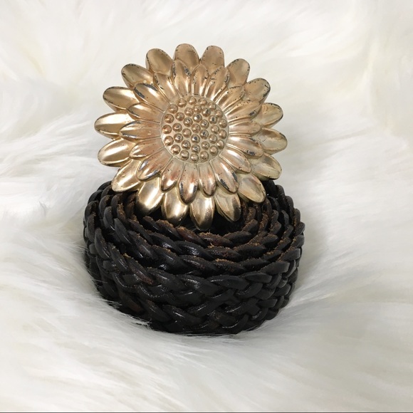 Vintage Accessories - Navasota VTG Braided Sunflower Adjustable Belt L